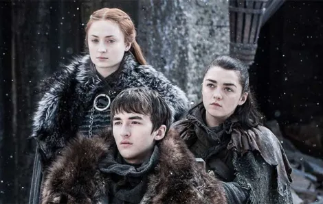 Sansa, Bran and Arya Stark