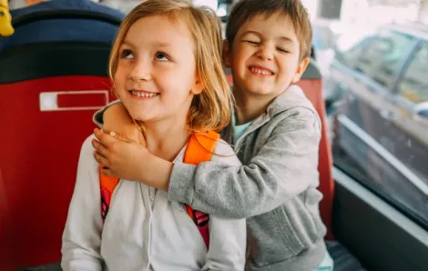 kids on bus