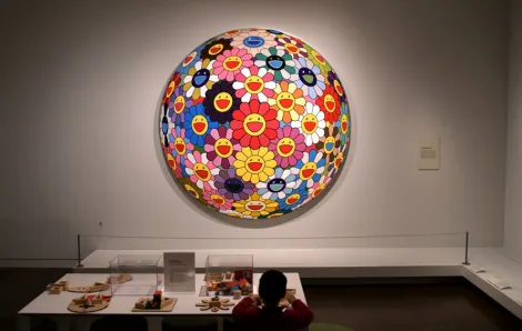 New-SAAM-kids-activity-station-boy-in-front-of-Flower-Ball-in-gallery