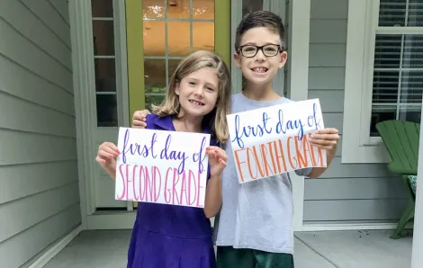 Kid-photo-first-day of school ideas
