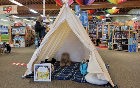 Toy tent at Snapdoodle Toys