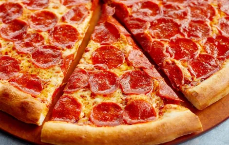 Image of a Pagliacci Pizza pepperoni pizza new scavenger hunt leads to free pizza prizes