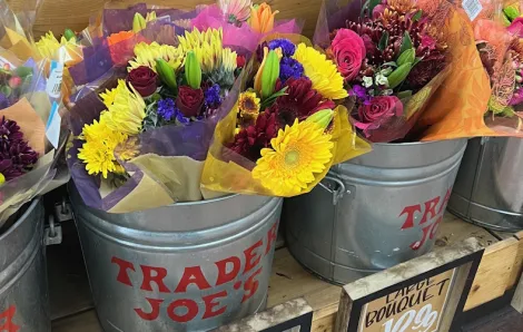 Fresh flowers at Trader Joe’s