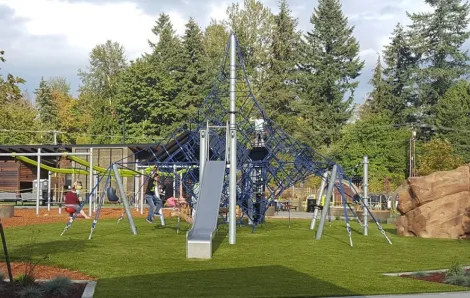 Kids play at a playground in Seattle, things to do this weekend in Seattle