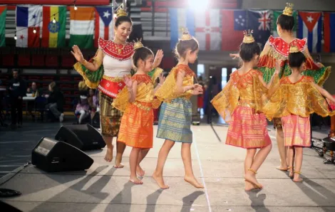 dancers at Lacey Cultural Fair is a free thing to do in Seattle in March 2024