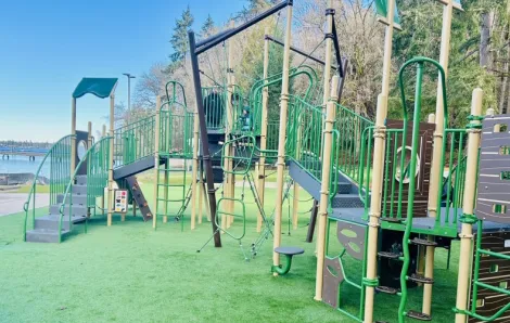 Dockton playground climbing structure