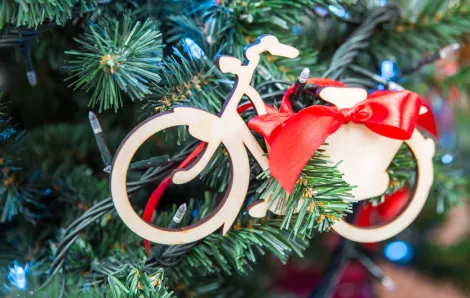bike Christmas tree ornament 