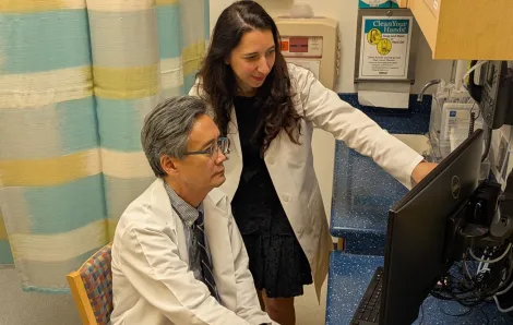 Dr. Hahn and a work colleague