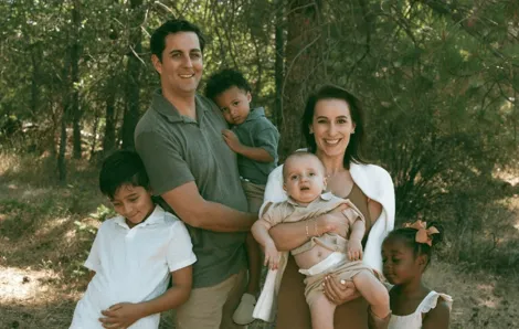 family with baby with rare diagnosis