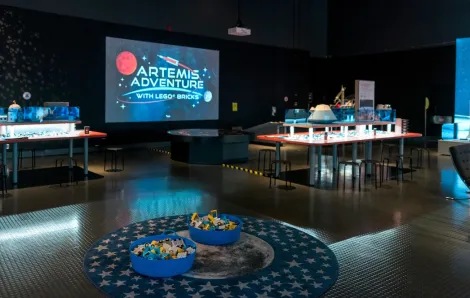 Artemis Adventure Lego Brick exhibit