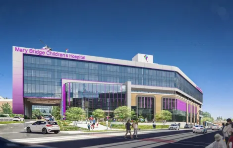 Rendering of the new Mary Bridge Children’s Hospital campus in Tacoma