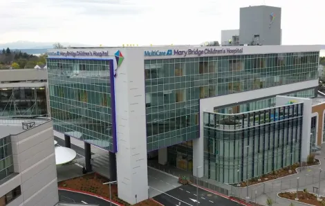 aerial view of mary bridge childrens hospital