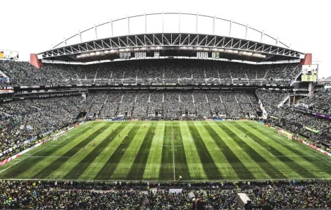 Seattle Stadium in the daytime where FIFA World Cup matches will be played