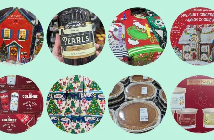 Best Costco products for holiday entertaining collage of items