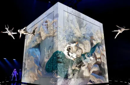 Vertical Ballet performance during Cirque du Soleil "Echo," a top family activity coming to Seattle in 2026