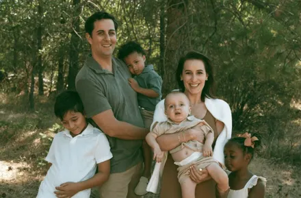 family with baby with rare diagnosis