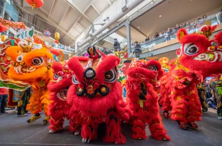 Traditional Chinese dragon lion dance lunar new year celebrations Seattle families 2026