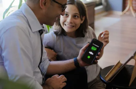 dad talking to kid about generative AI