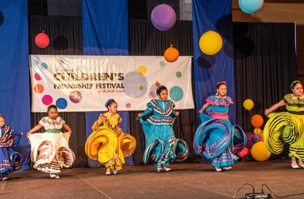performers onstage during the International Chidlren's Friendship Festival at Seattle Center, a fun family event happening this weekend