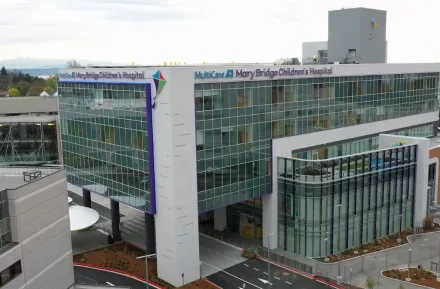 aerial view of mary bridge childrens hospital