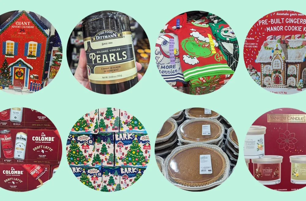 Best Costco products for holiday entertaining collage of items