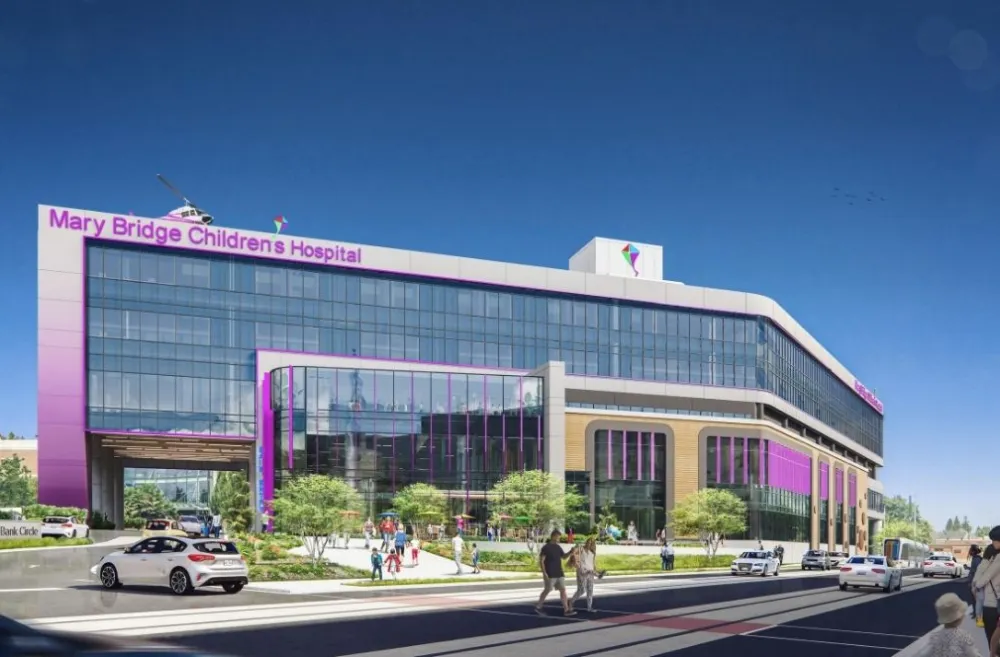 Rendering of the new Mary Bridge Children’s Hospital campus in Tacoma