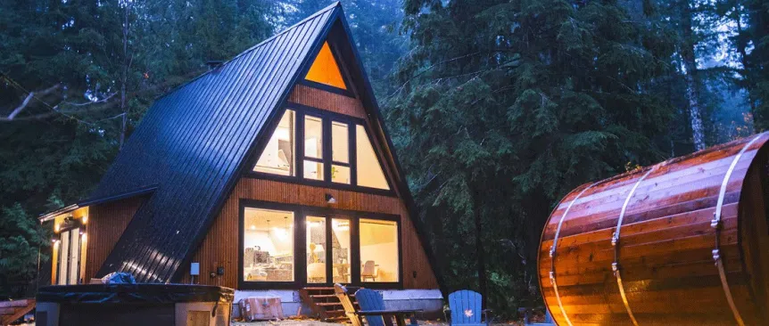 A-frame cabin in Index, a family-friendly rental near Seattle