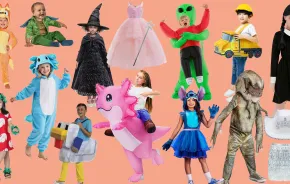 a collection of halloween costumes for kids of popular characters and themes in 2025