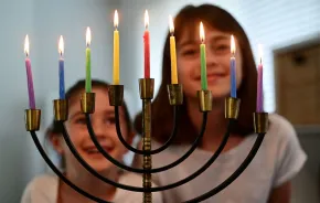 Hanukkah family kids menorah dreidel events Seattle Bellevue Eastside