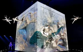 Vertical Ballet performance during Cirque du Soleil "Echo," a top family activity coming to Seattle in 2026