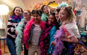 image from the show "The Babysitters Club" on Netflix