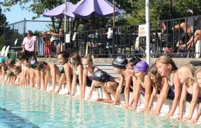 kids at the poolside
