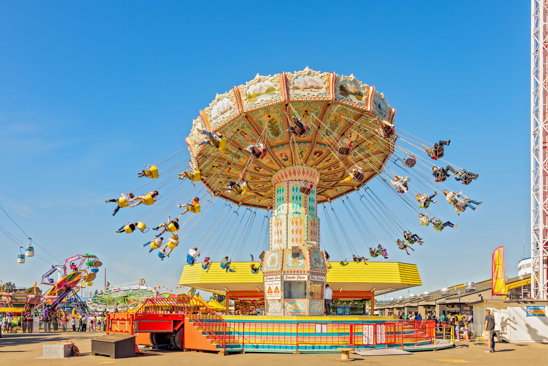 giant swings at the Washington State Fair