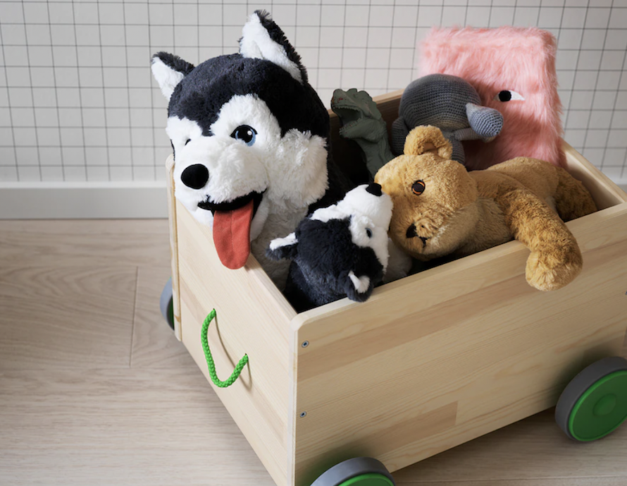 Rolling toy storage 