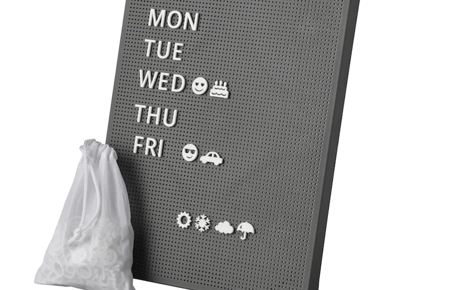A schedule-friendly peg board
