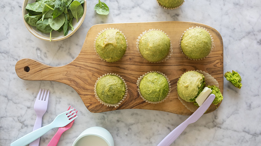 Spinach Cake Muffins