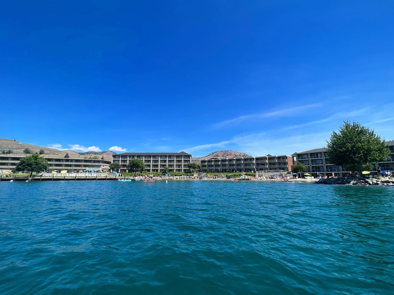 View from the lake of Campbell's Resort on Lake Chelan among summer vacation destinations to book now