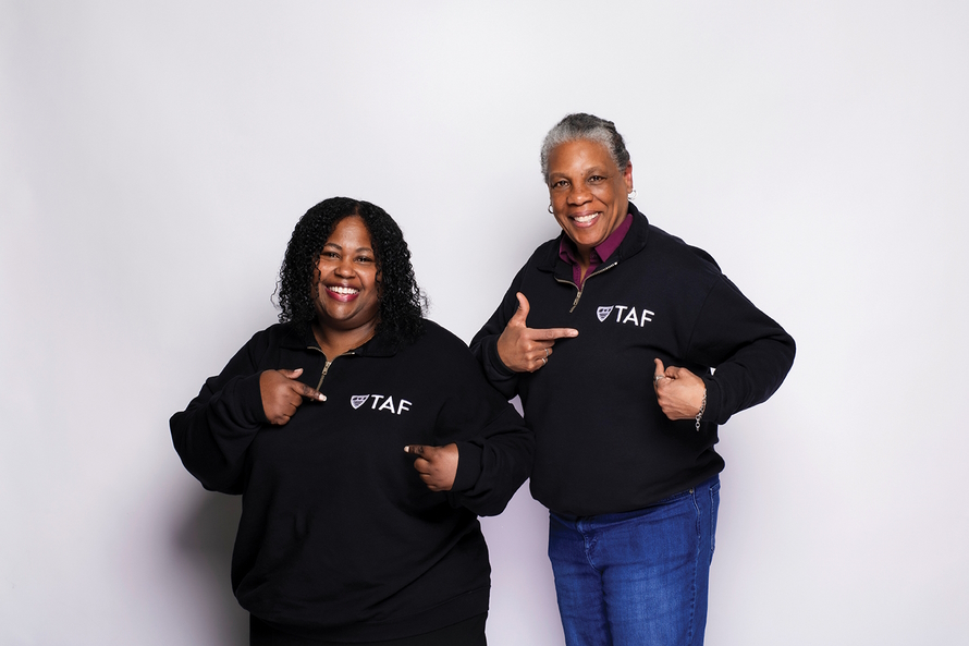 Sherry Williams, executive director of operations, Technology Access Foundation; Trish Millines-Dziko, cofounder and executive director, Technology Access Foundation