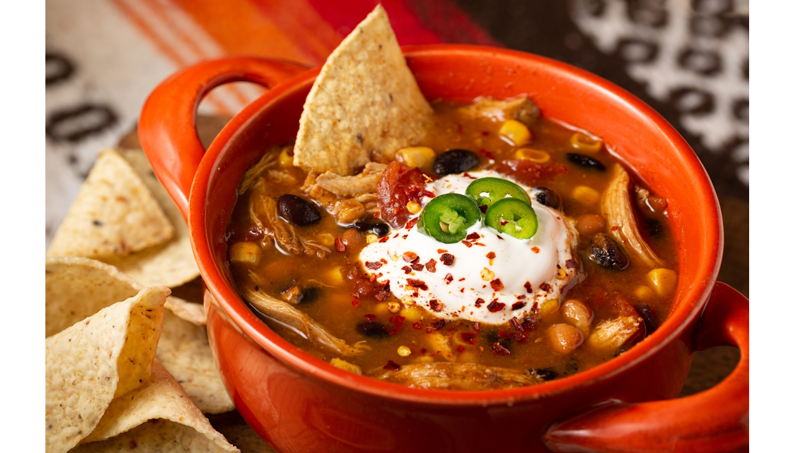 bowl of taco soup