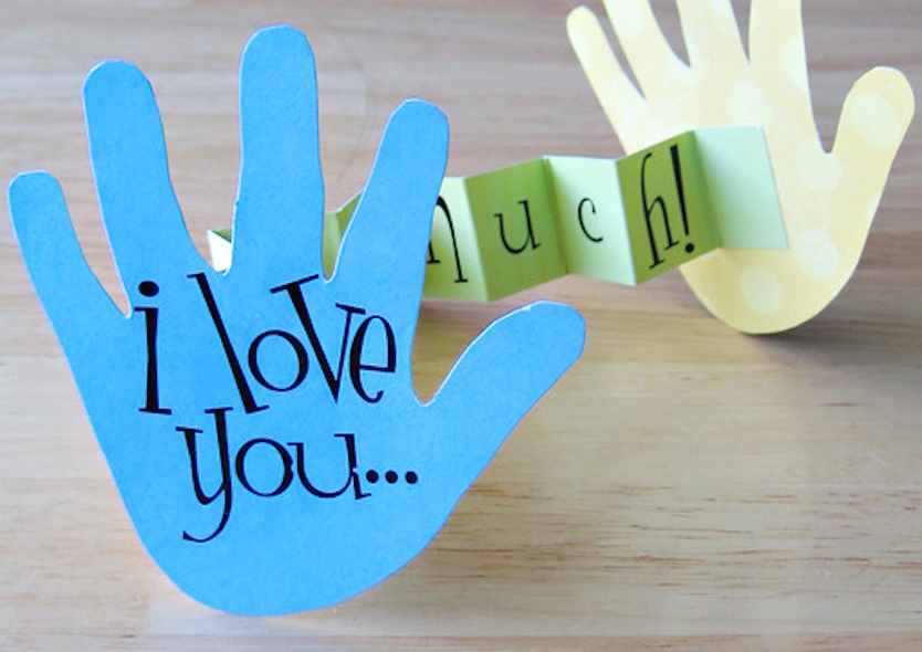 I love you this much card