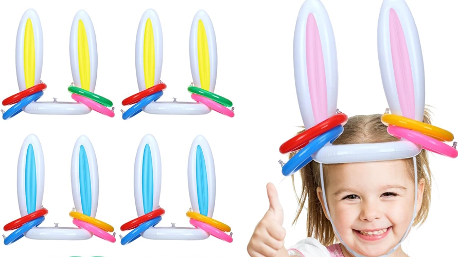 Inflatable bunny ears Easter game
