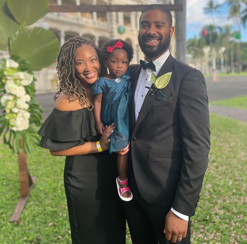 Erin and Gerald with daughter London