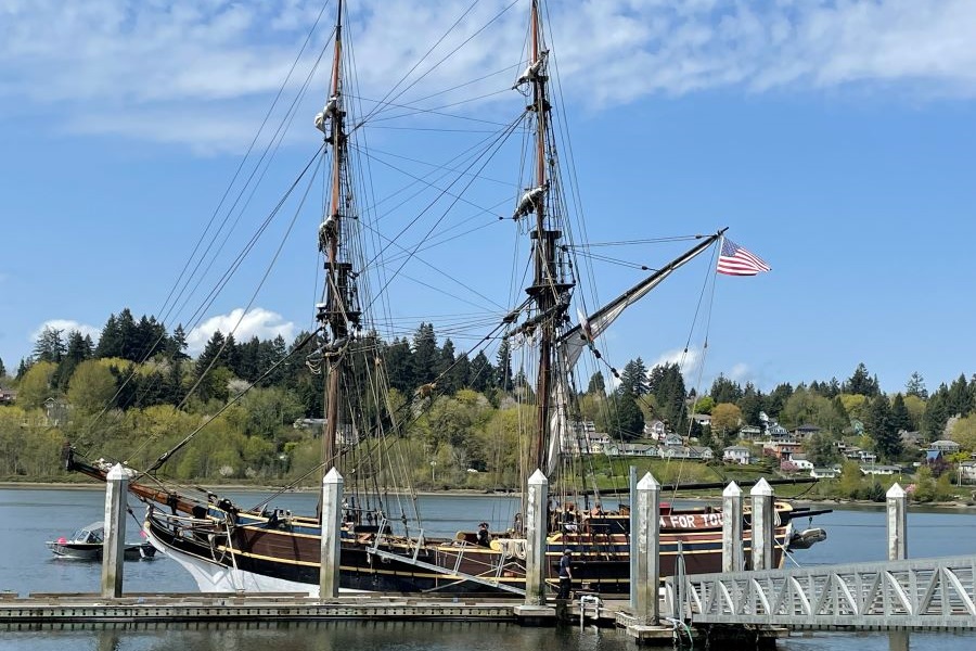View the tall ships docked at the Olympia waterfront during Harbor Days.