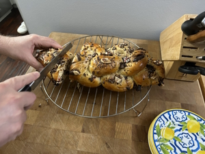 Peppermint bark challah
