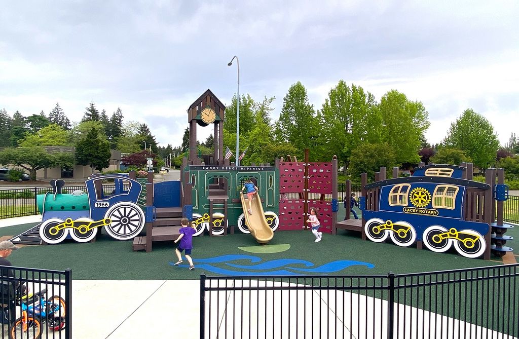 All Aboard! Lacey’s New Depot Playground and Food Truck Plaza