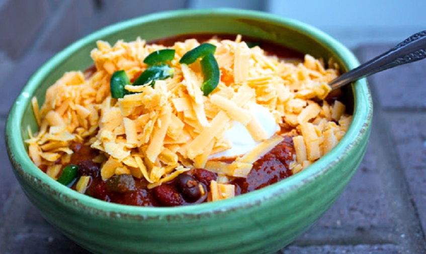 Bison and black bean chili