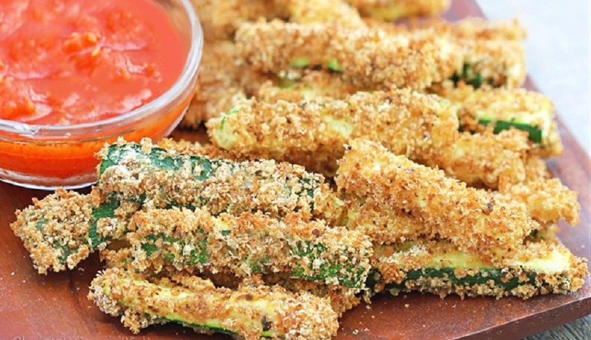 Baked zucchini fries