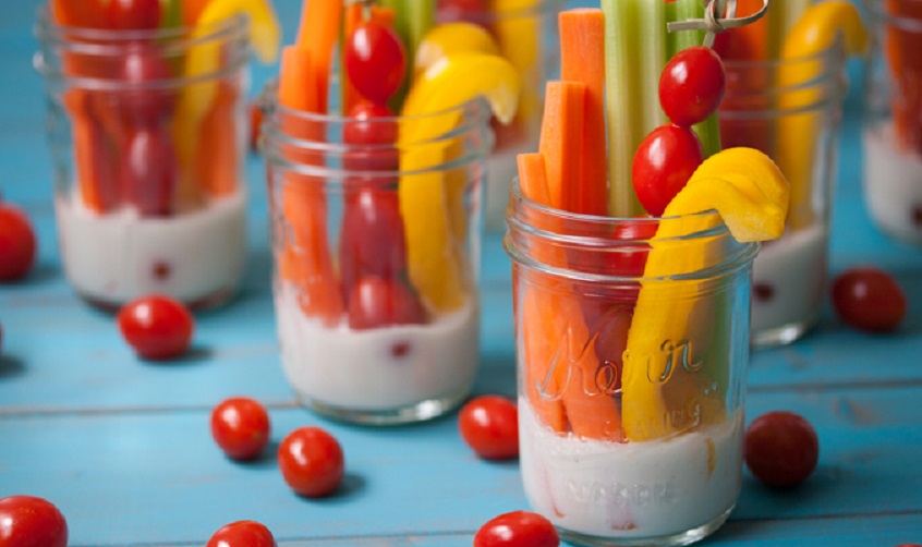Individual veggie cups