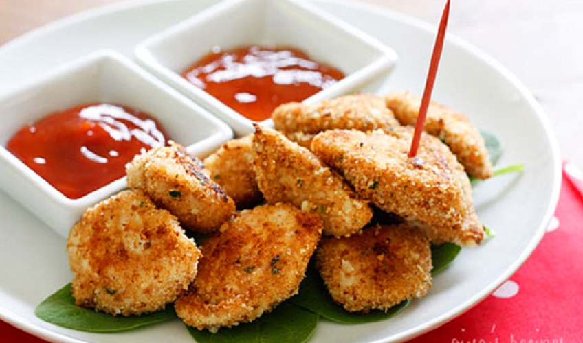 Baked chicken nuggets