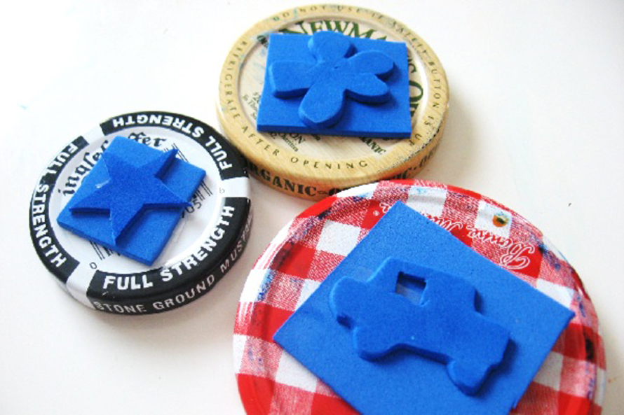 lid stamps for wrapping paper